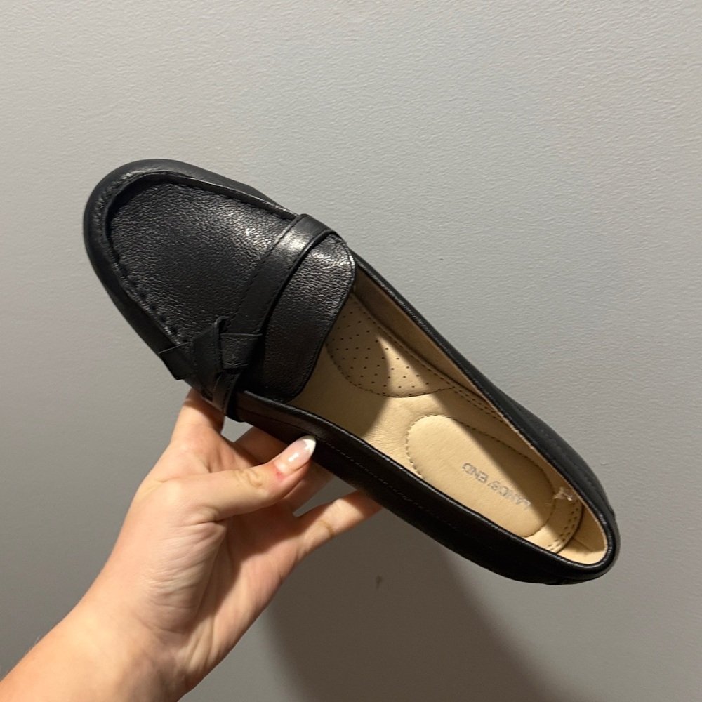 Women's Comfort Suede Leather Slip On Loafer Shoes - Picture 8 of 9
